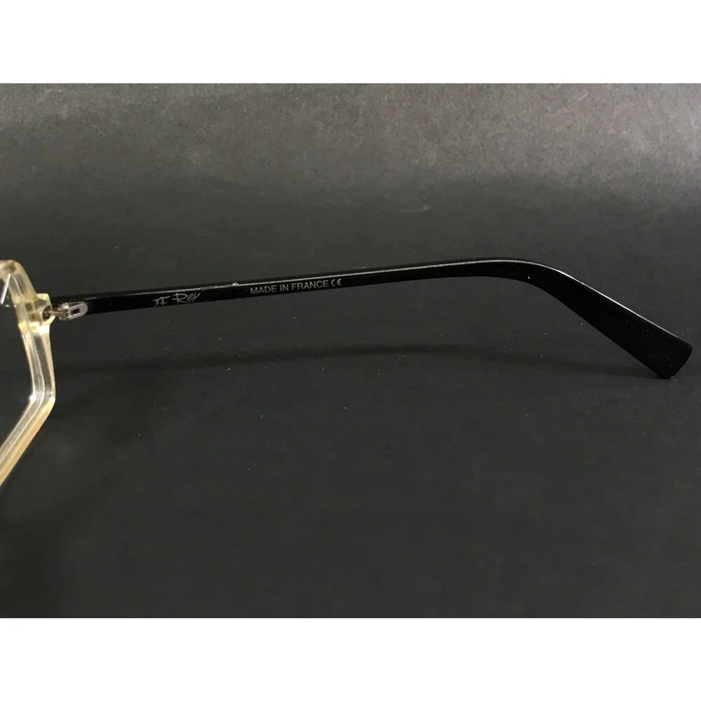 J. F. Rey Eyeglasses Frames JF0932 1430 Glitter Clear Beige Black Red 46-18-142